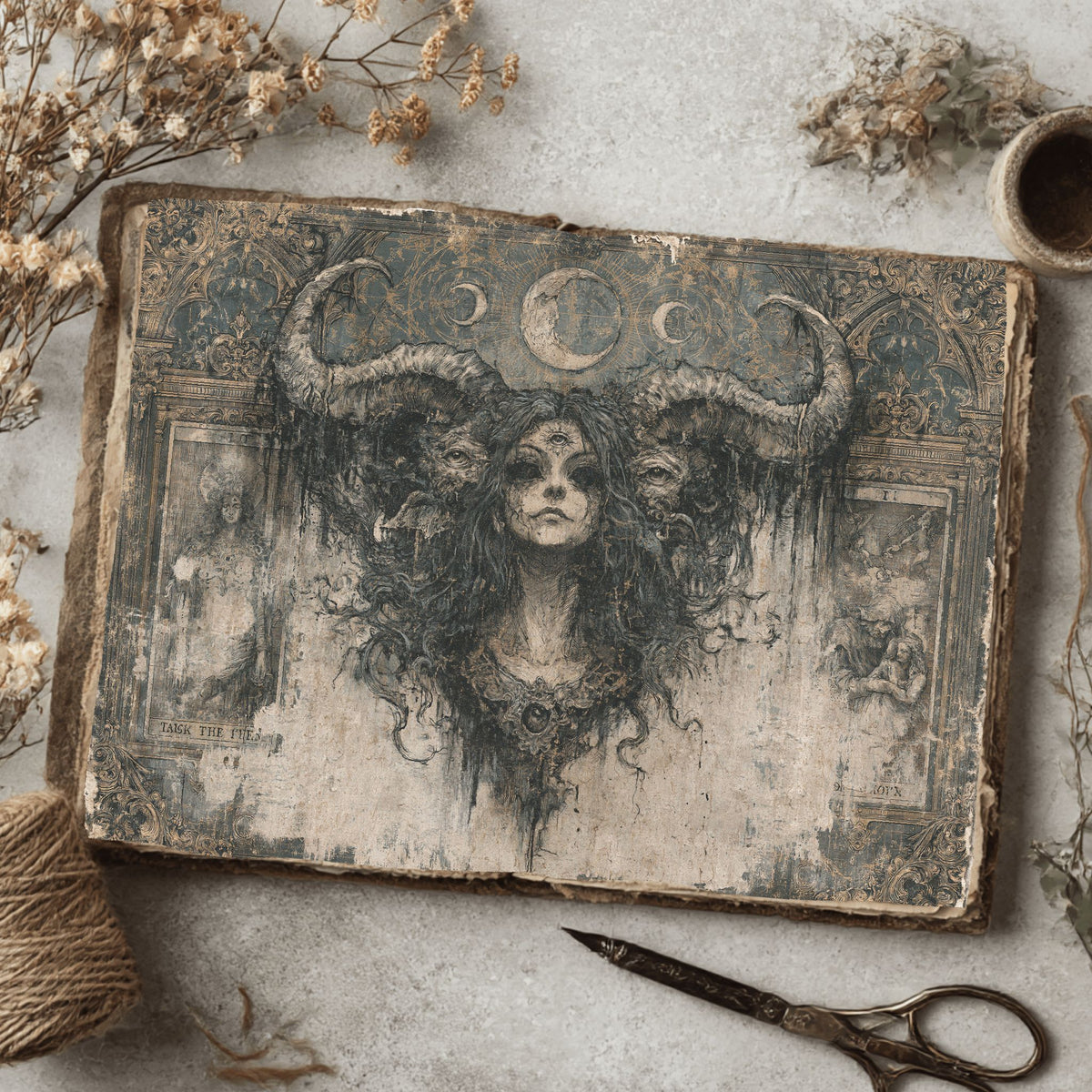 Gothic Tarot Journal Paper