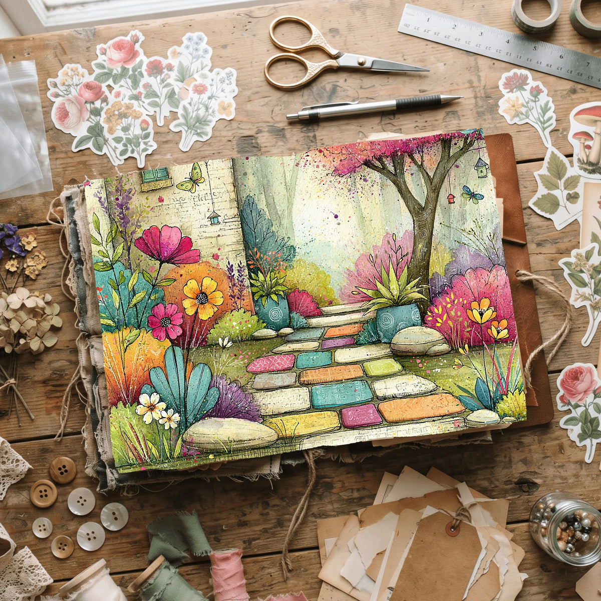 Romantic Garden Scene
