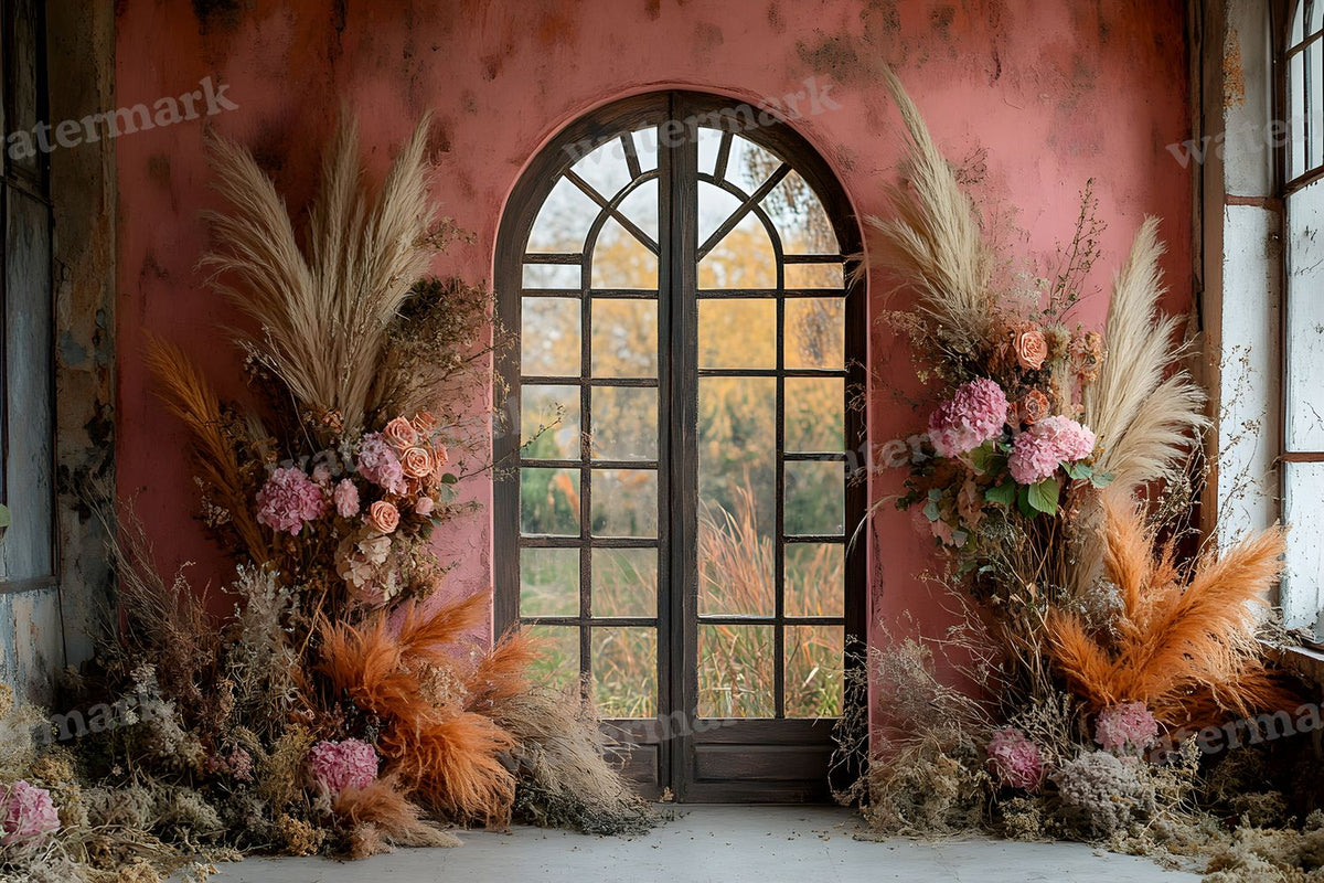 Boho Pink Arch Backdrop Images
