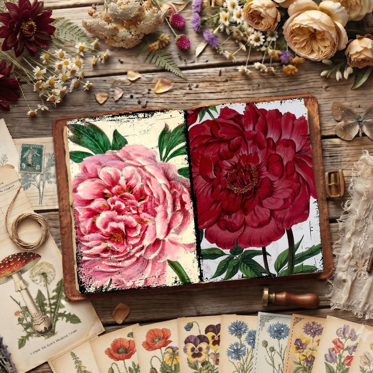 Botanical Illustrations Digital Papers