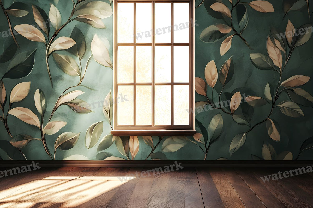 Botanical Window View Backdrop Images