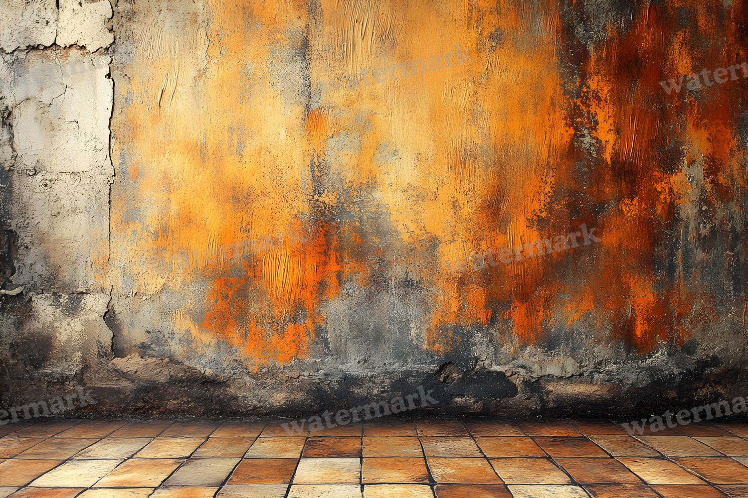 Burnt Amber Wall Backdrop Images
