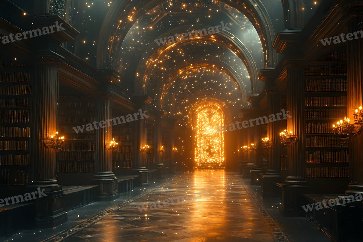 Celestial Library Dream Backdrop Images