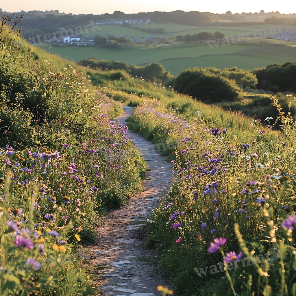 Charming Country Trail Backdrop Images