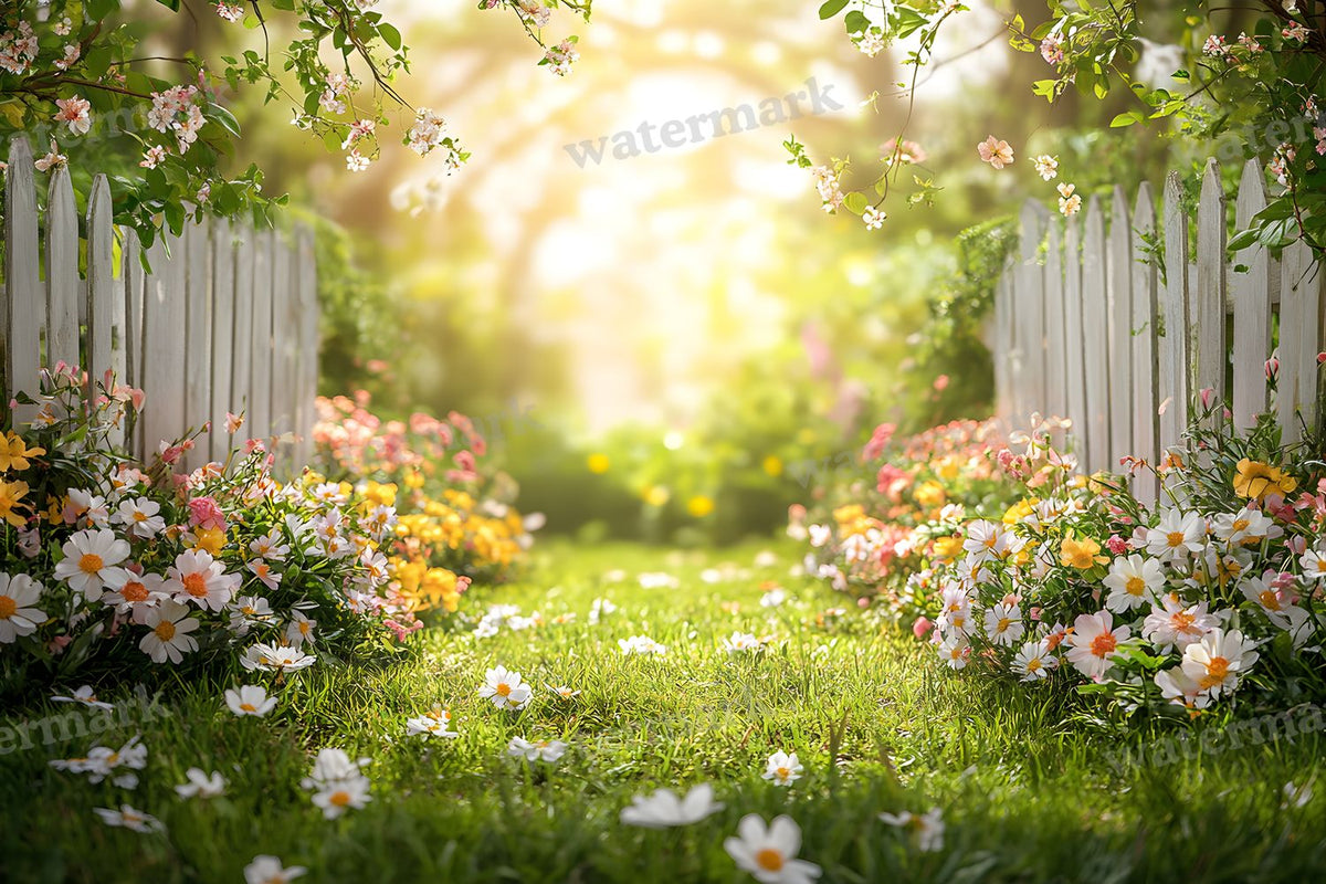 Charming Garden digital photo backdrop for photo editing, preview 27