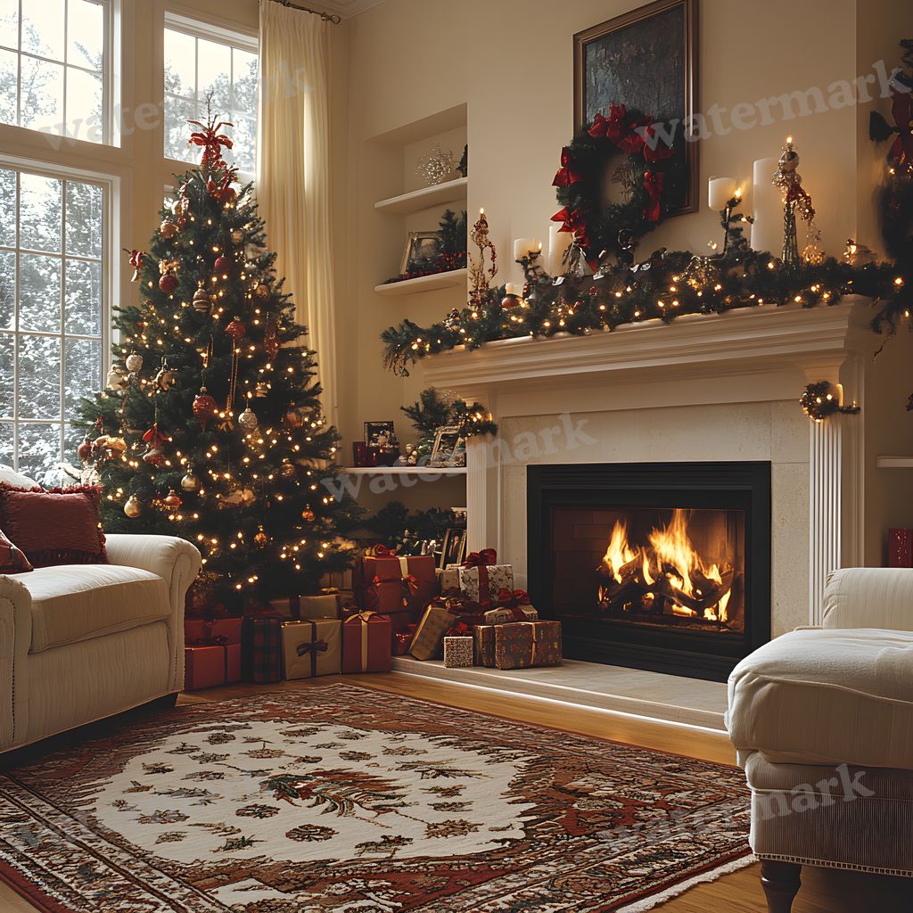 Classic Christmas Backdrop Images