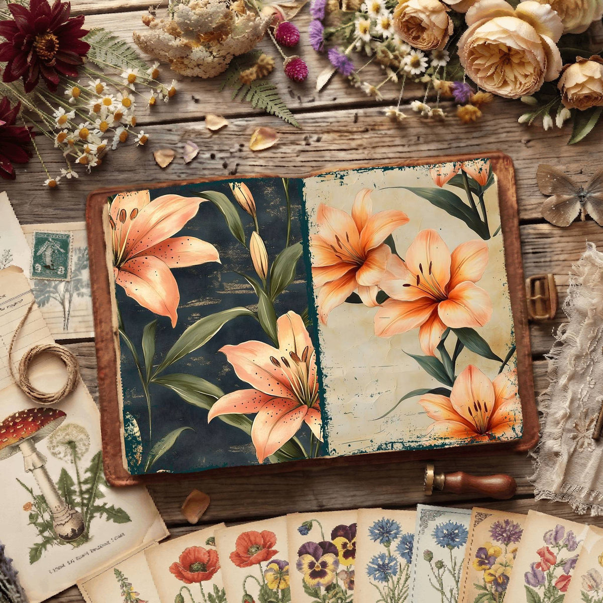 Floral Digital Papers