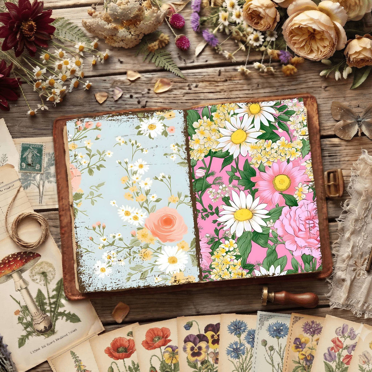 Floral Digital Papers