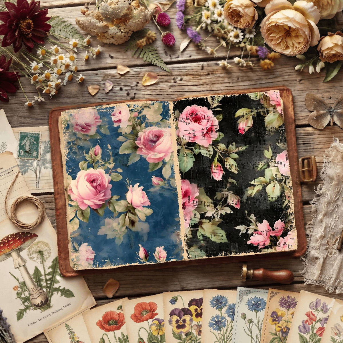 Floral Digital Papers