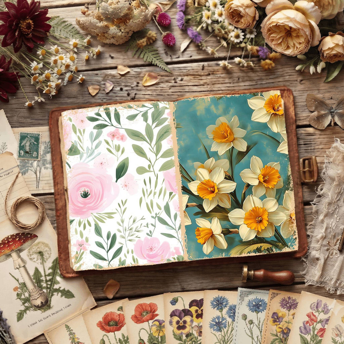 Floral Digital Papers