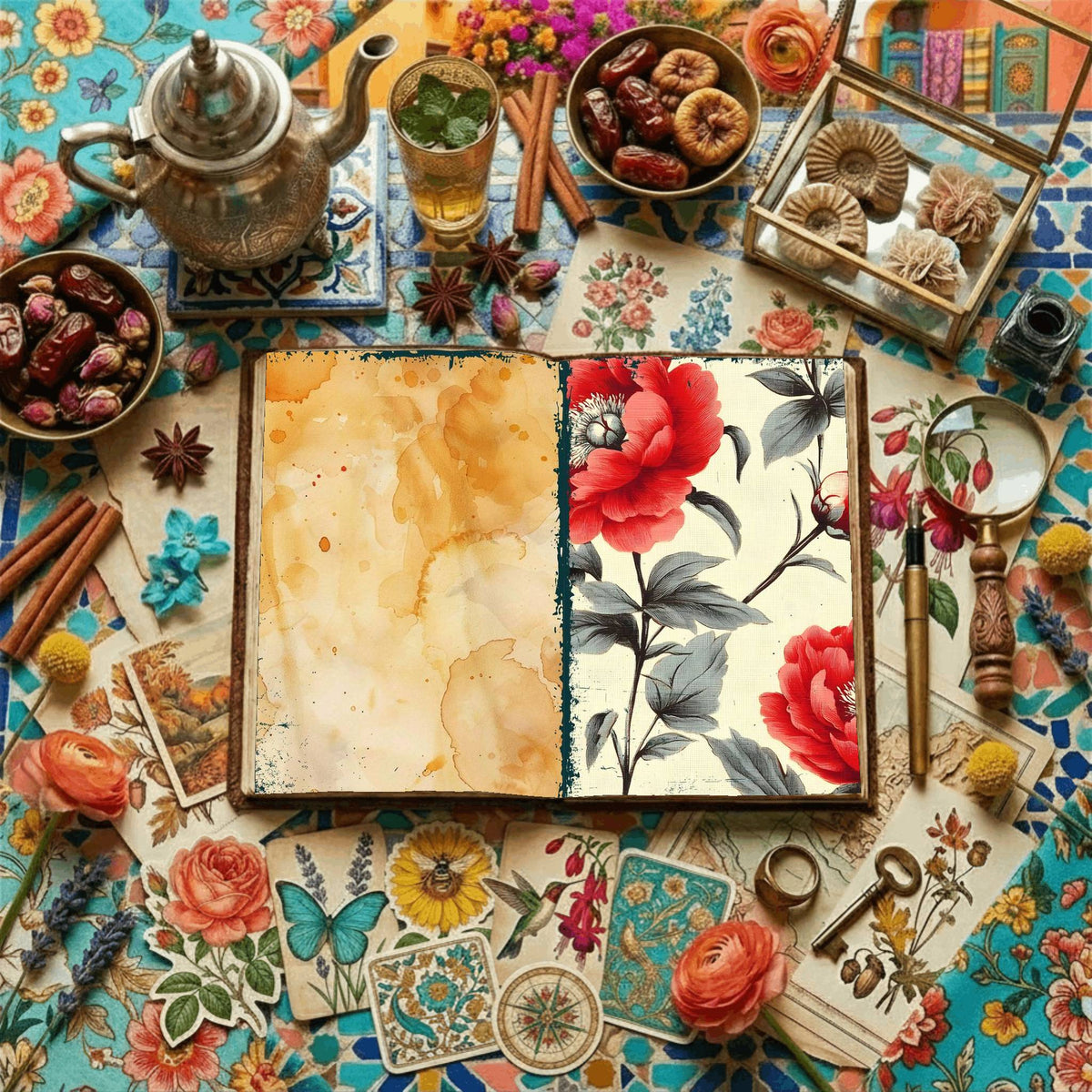 Floral Digital Papers