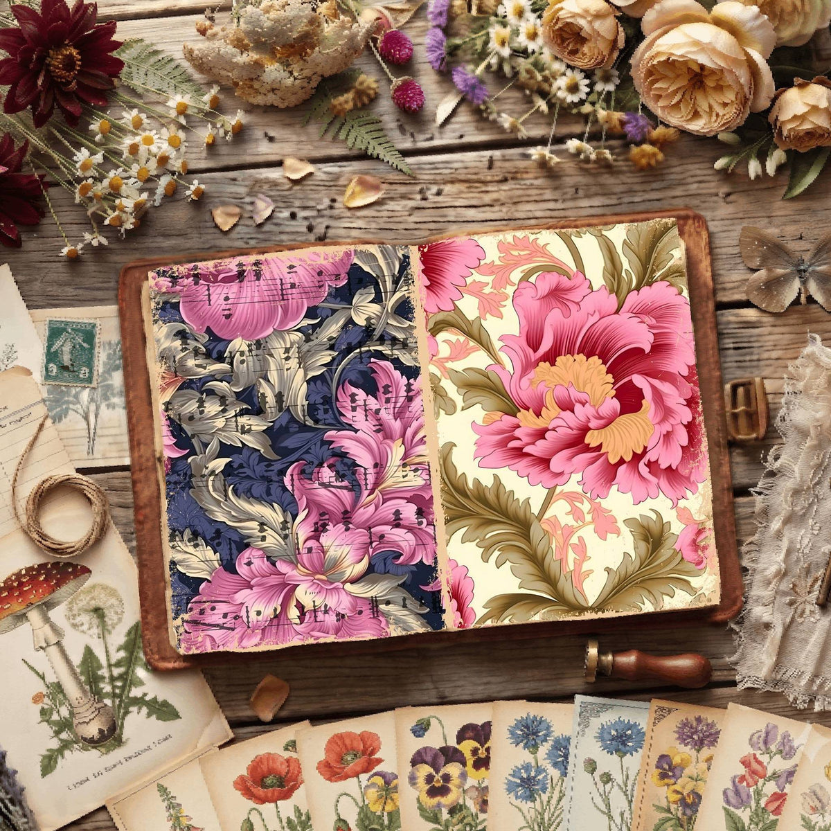 Floral Digital Papers
