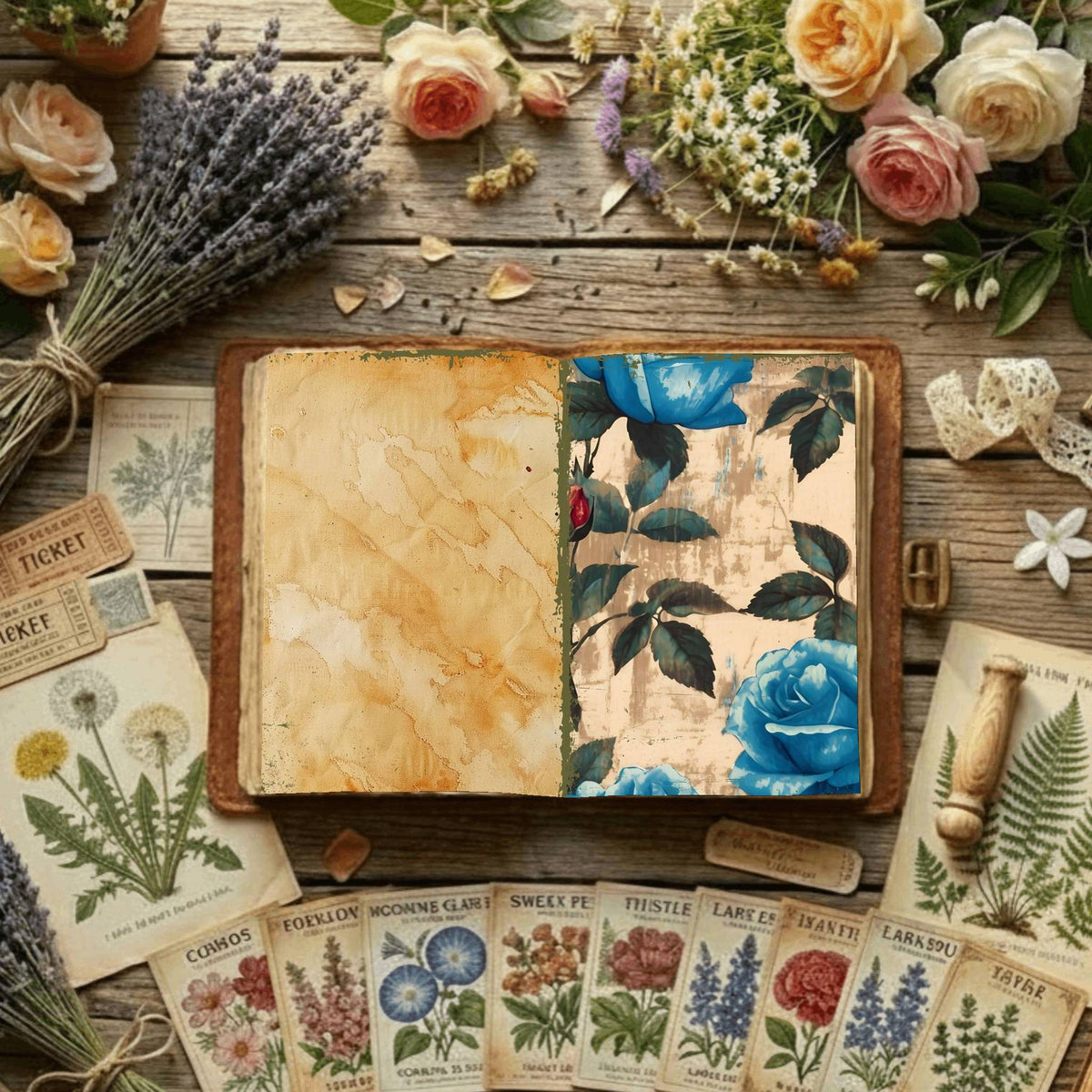 Floral Digital Papers