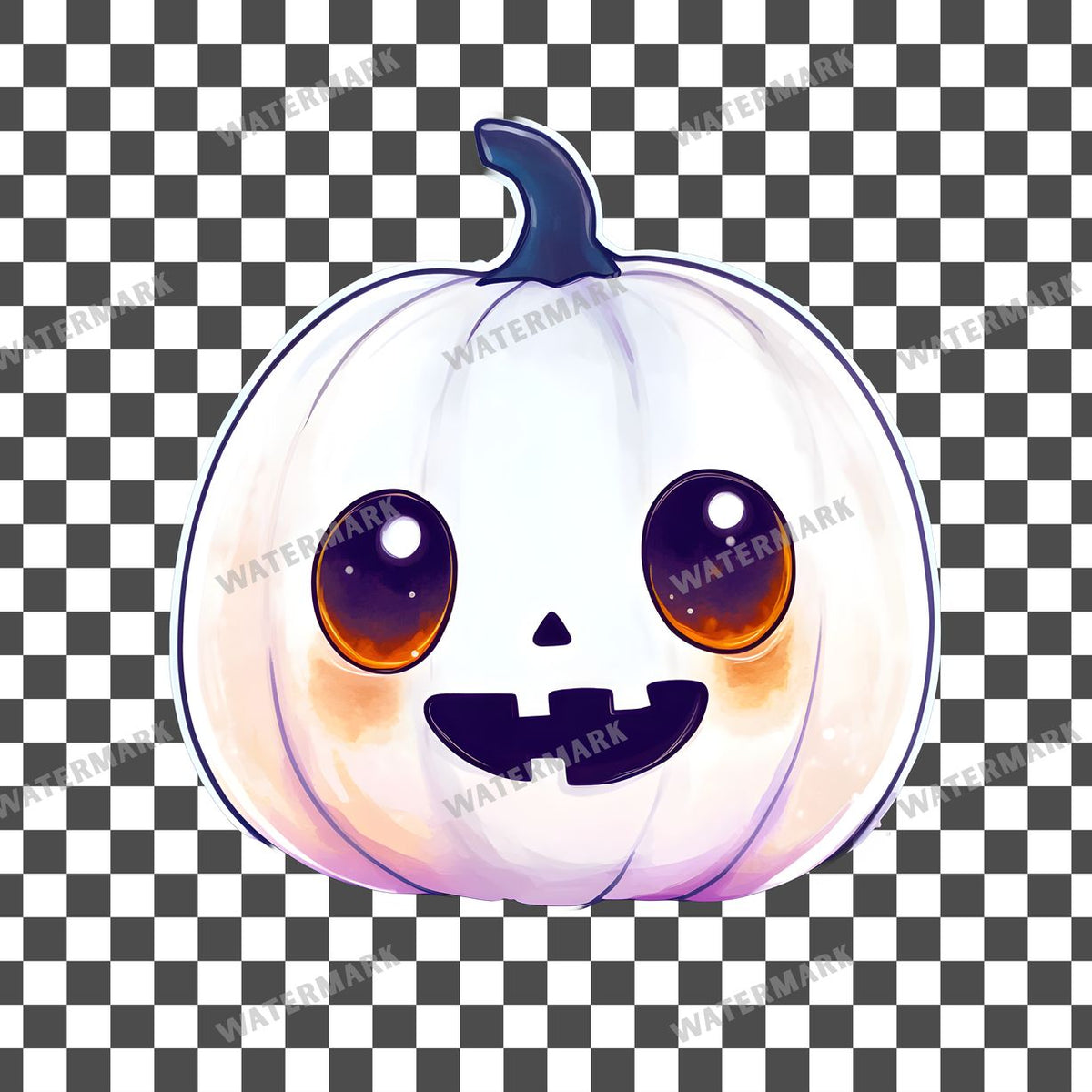 Halloween Kawaii Style Clipart Pngs