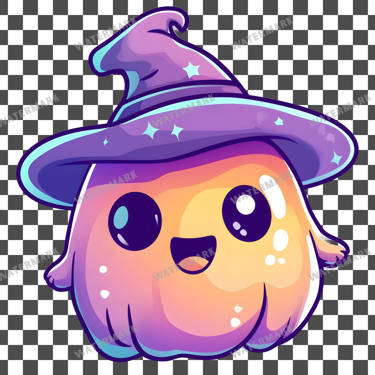 Halloween Kawaii Style Clipart Pngs