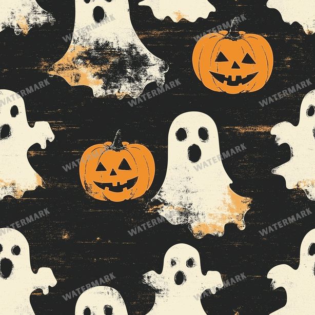 Halloween Seamless Pattern