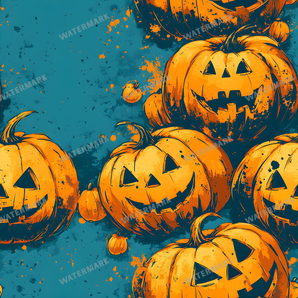 Halloween Seamless Pattern