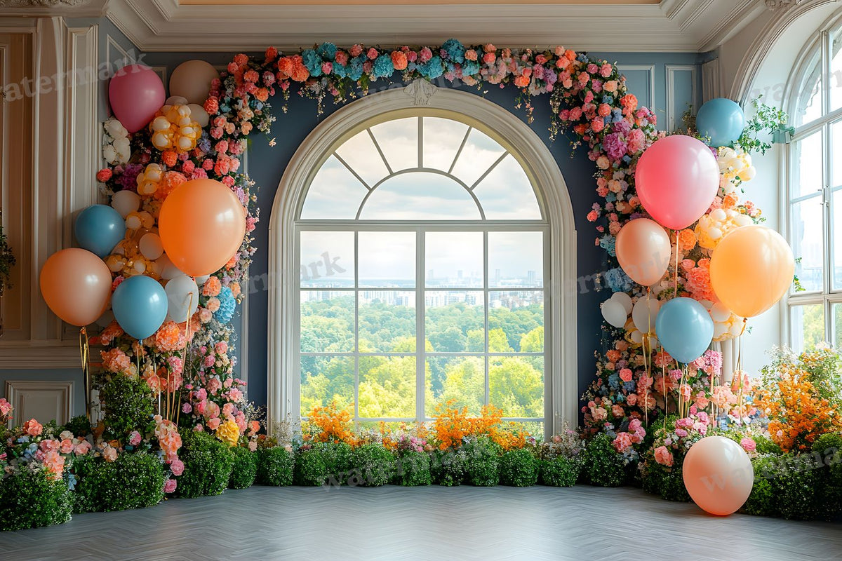 Luxury Balloon digital photo backdrop for photo editing, preview 27