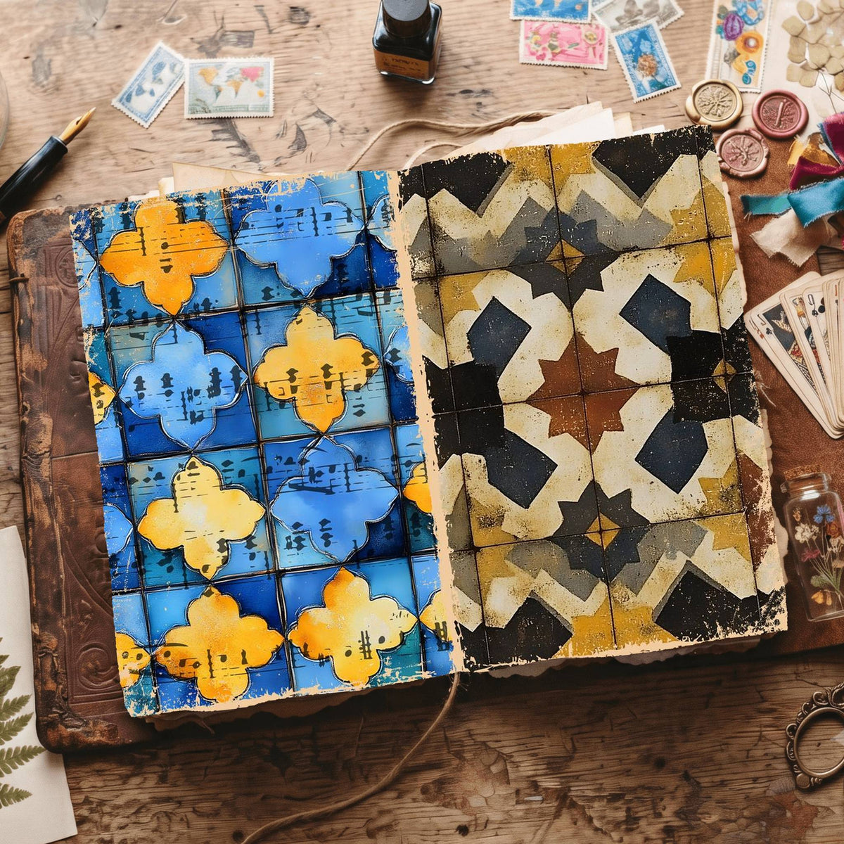 Moroccan Pattern Digital Papers