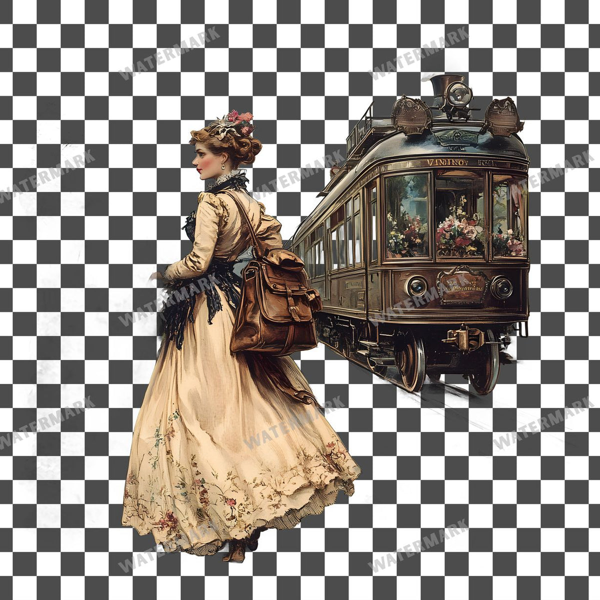 Travel Vintage Style Clipart Pngs