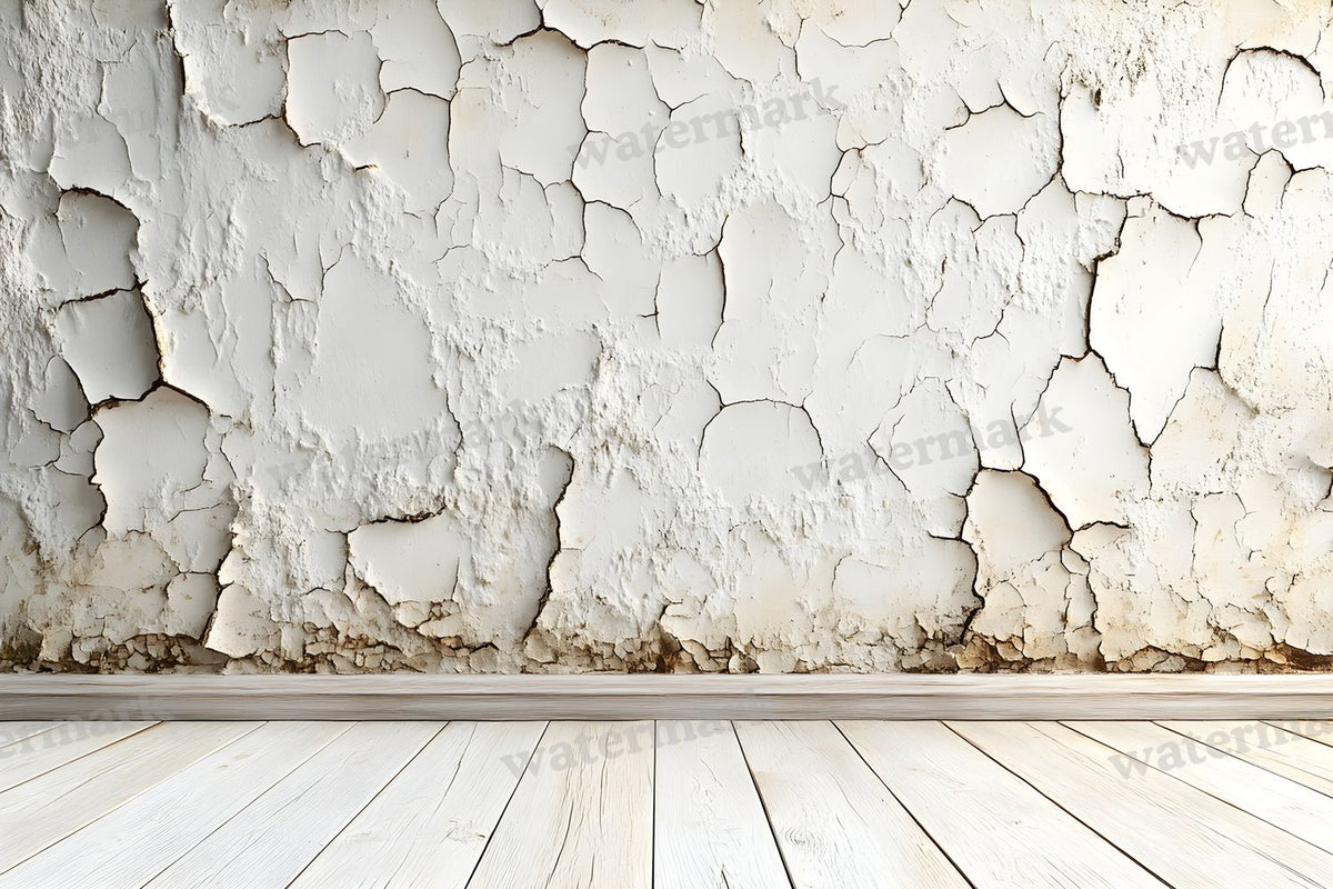 Vintage Textured Wall Ivory White digital photo backdrop for photo editing, preview 27