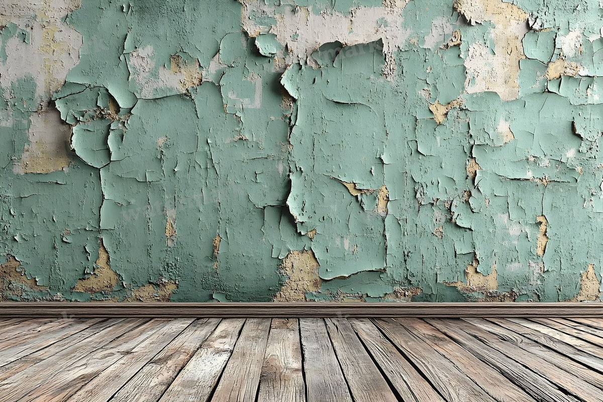 Vintage Textured Wall Muted Olive digital photo backdrop for photo editing, preview 27