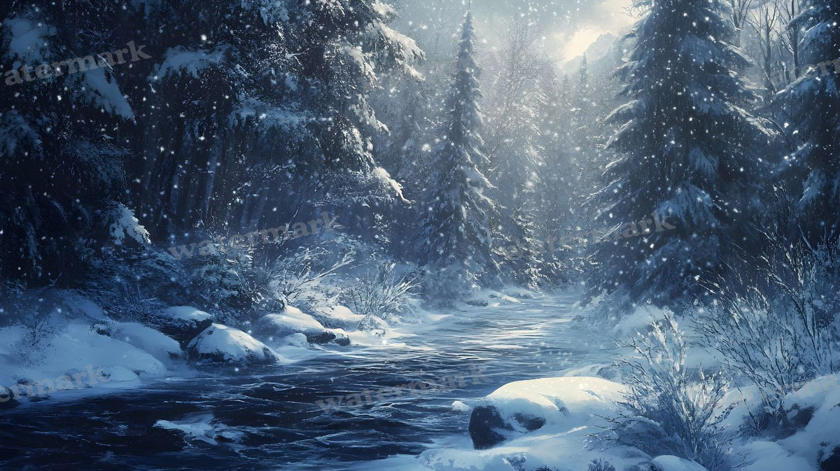 Winter Snow Backdrop Images