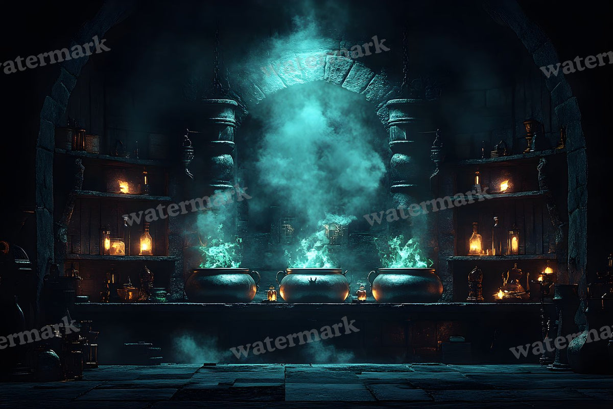 Witch Potion Room Backdrop Images