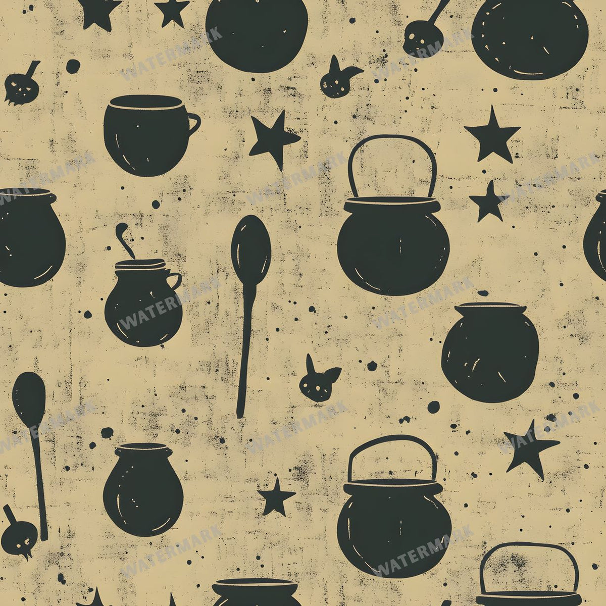 Witchcraft Seamless Pattern