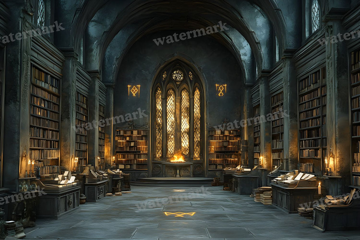 Wizards Library Backdrop Images