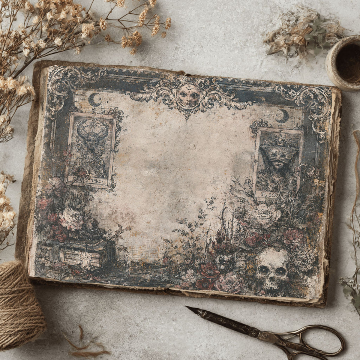 Gothic Tarot Journal Paper