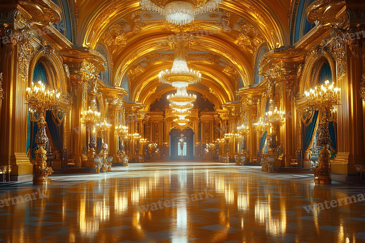 Opulent Baroque digital photo backdrop for photo editing, preview 28