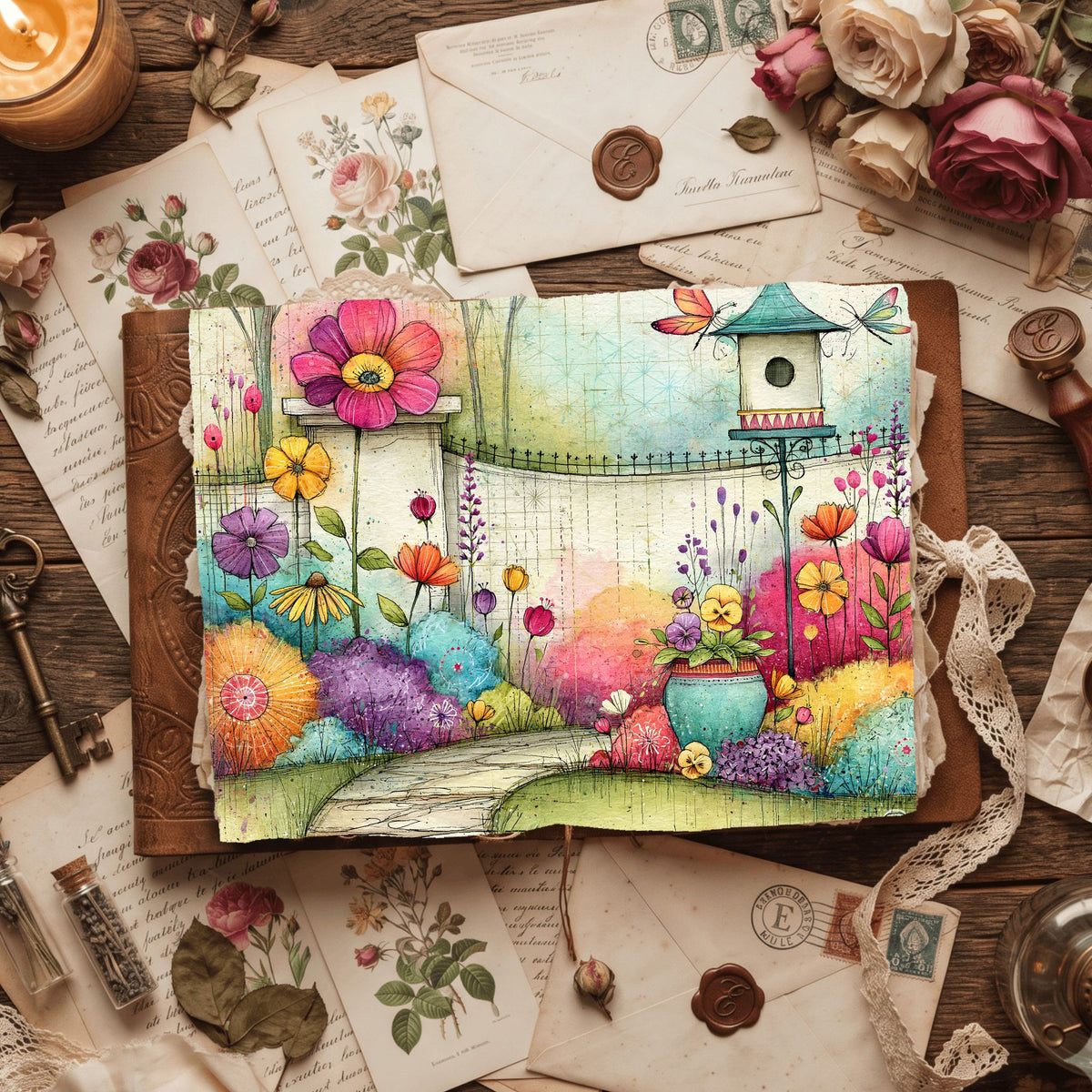 Romantic Garden Scene
