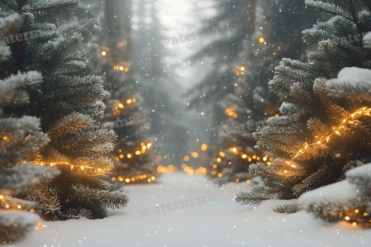 Snowy Forest Backdrop Images