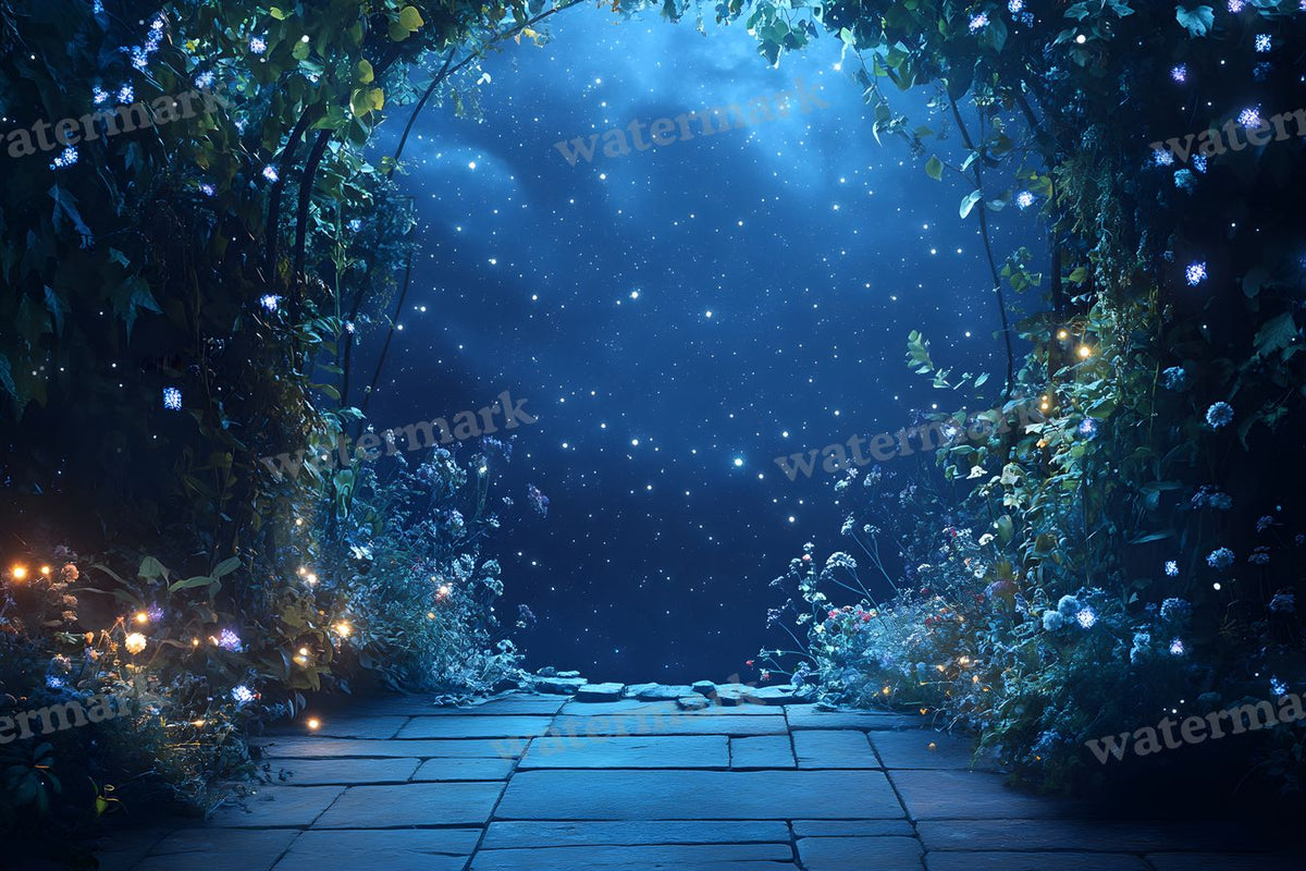 Starry Night digital photo backdrop for photo editing, preview 28