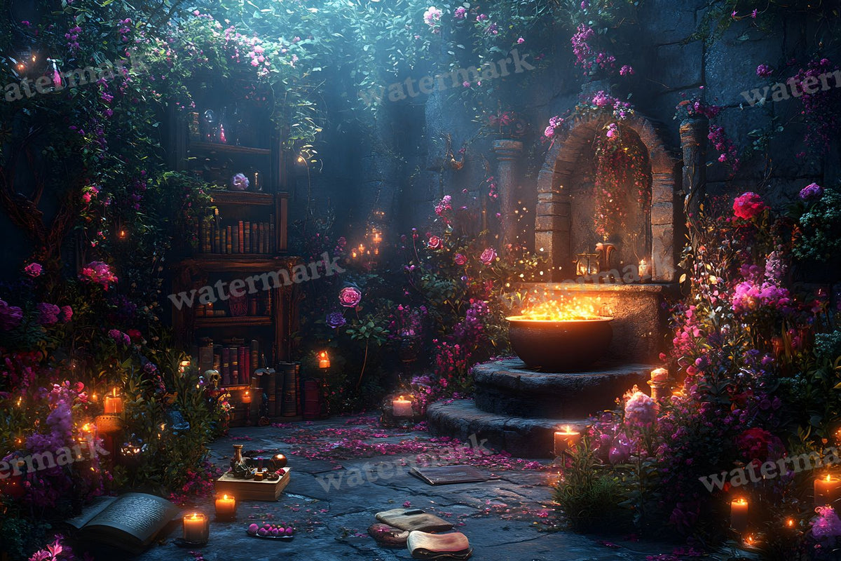 Wicked Witch Garden Backdrop Images