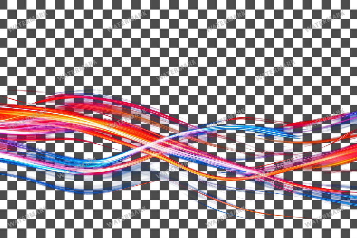 Abstract Light Streaks Transparent Overlay Pngs