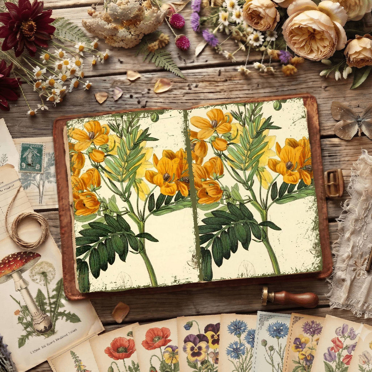 Botanical Illustrations Digital Papers