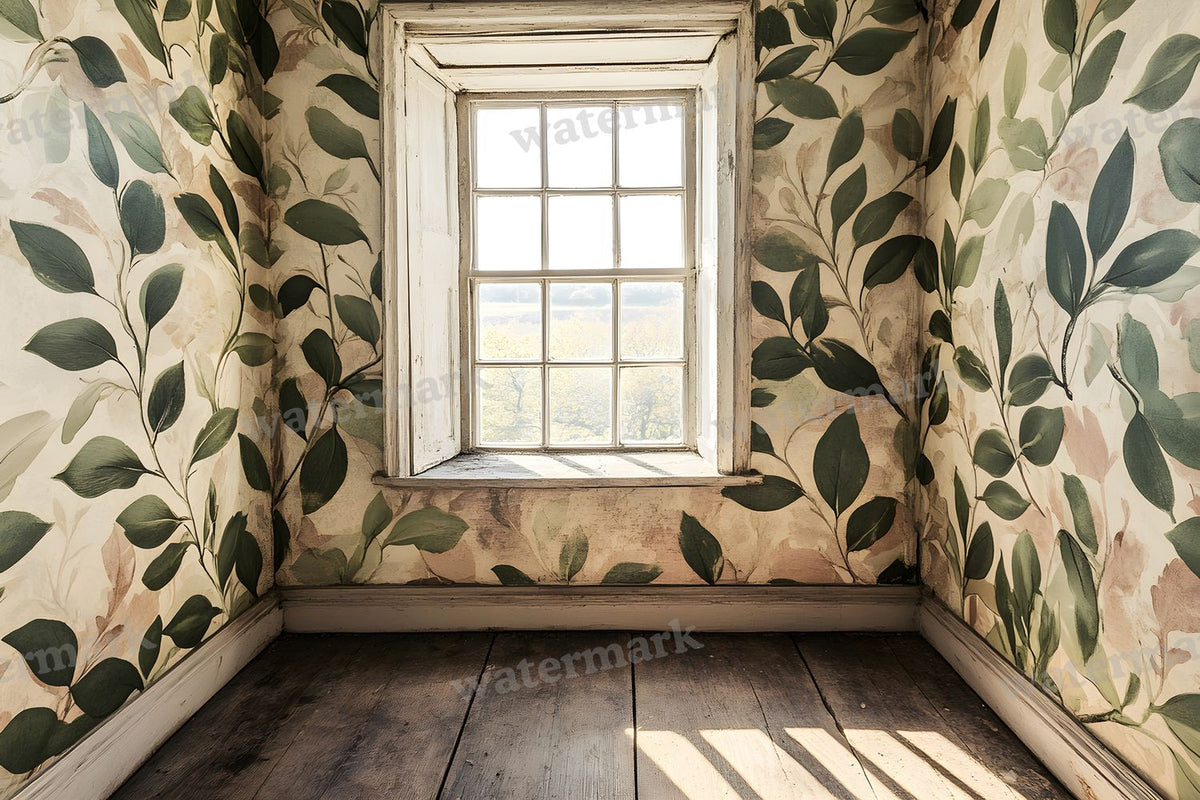 Botanical Window View Backdrop Images