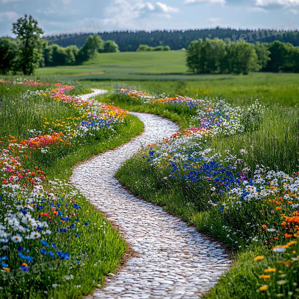 Charming Country Trail Backdrop Images