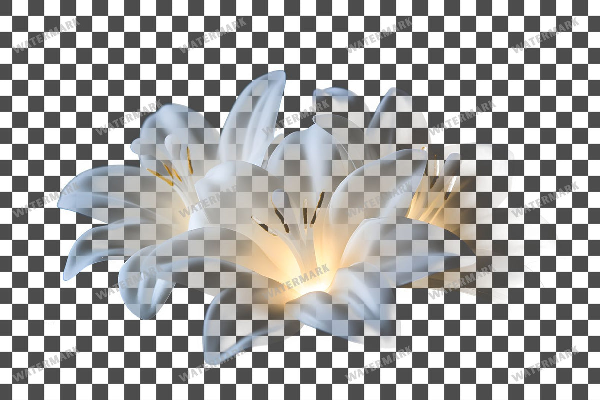 Easter Lilies Transparent Overlay Pngs