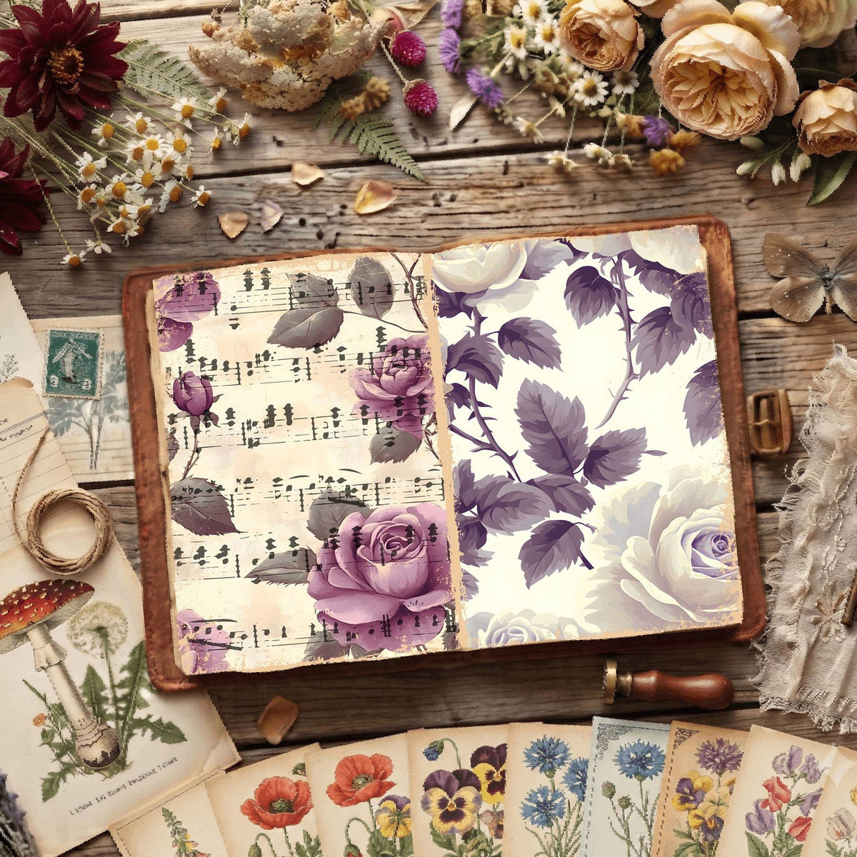 Floral Digital Papers