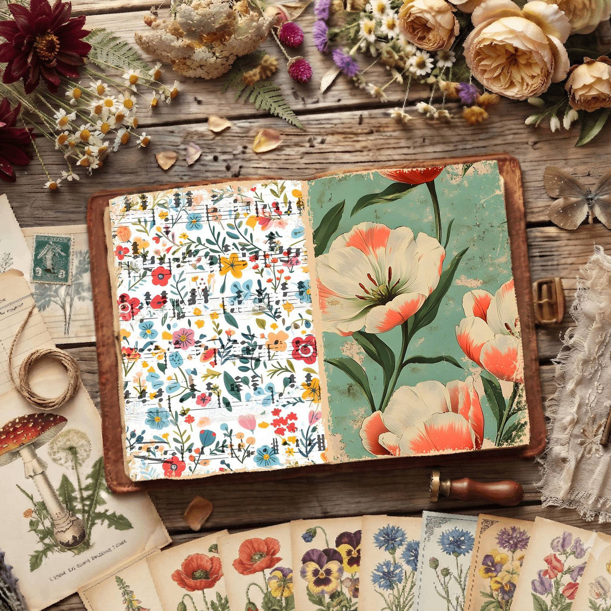Floral Digital Papers