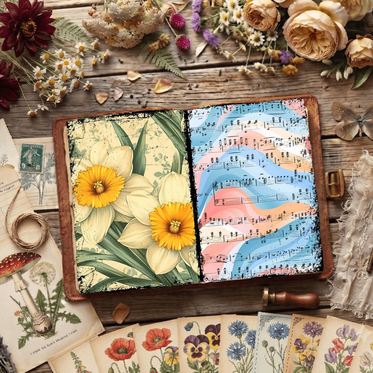 Floral Digital Papers