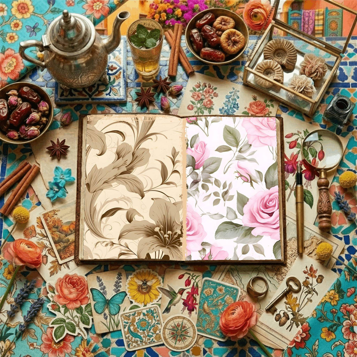 Floral Digital Papers