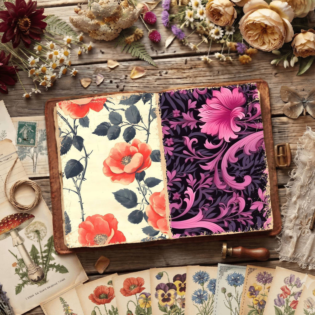 Floral Digital Papers