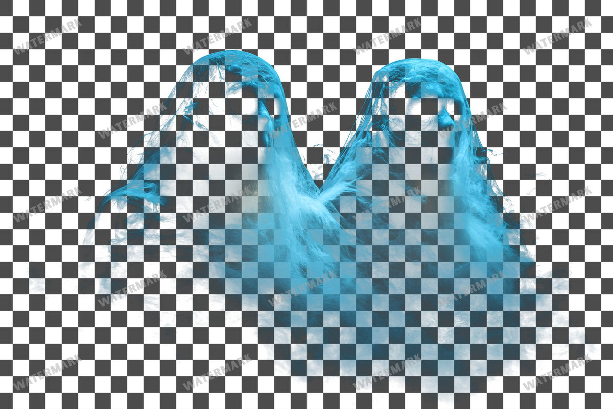 Ghostly Apparitions PNG overlay on a transparent checkered background, preview 29