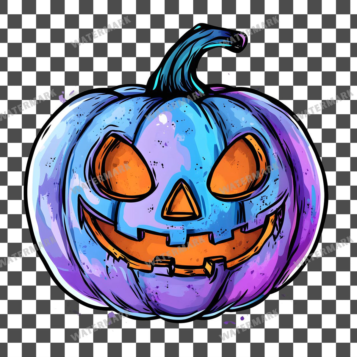 Halloween Kawaii Style Clipart Pngs