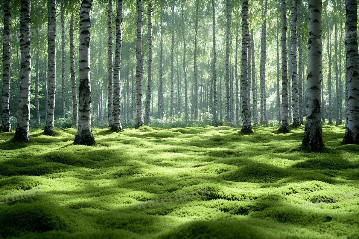 Modern Forest Retreat digital photo backdrop for photo editing, preview 28
