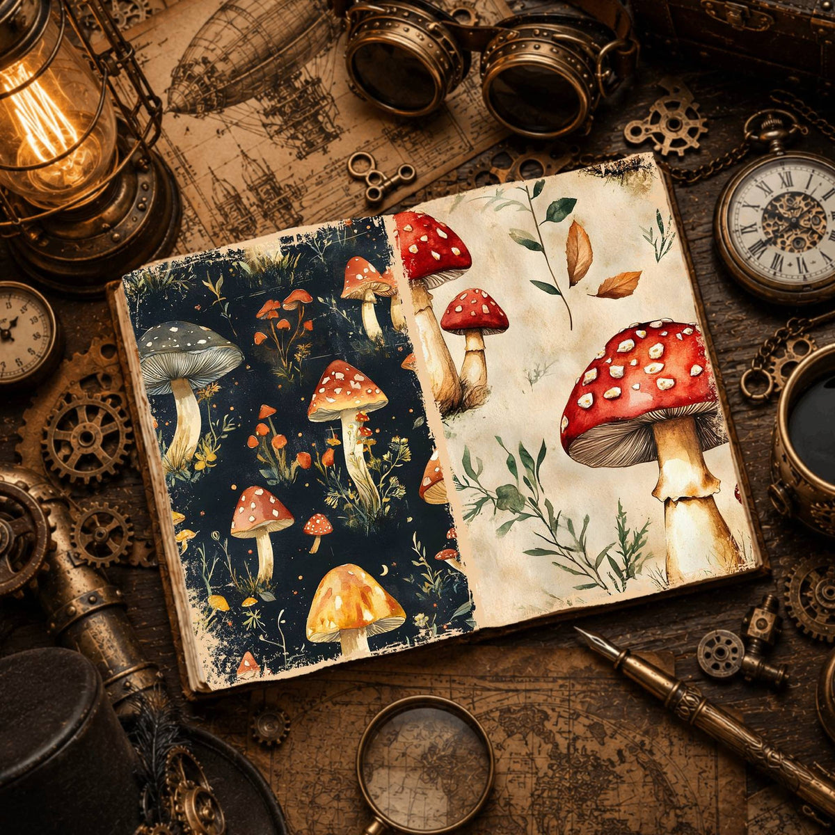 Mushroom Digital Papers
